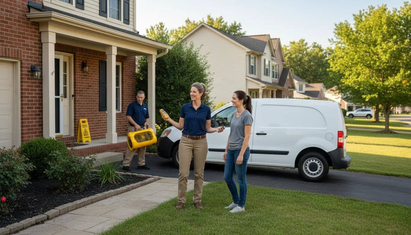 Residential water damage restoration in Derby Line, VT